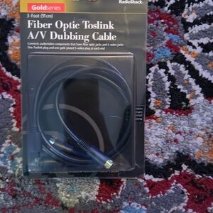 ❤️ Goldseries  3-Foot Fiber Optic Toslink A/V Dubbing Cable NWT